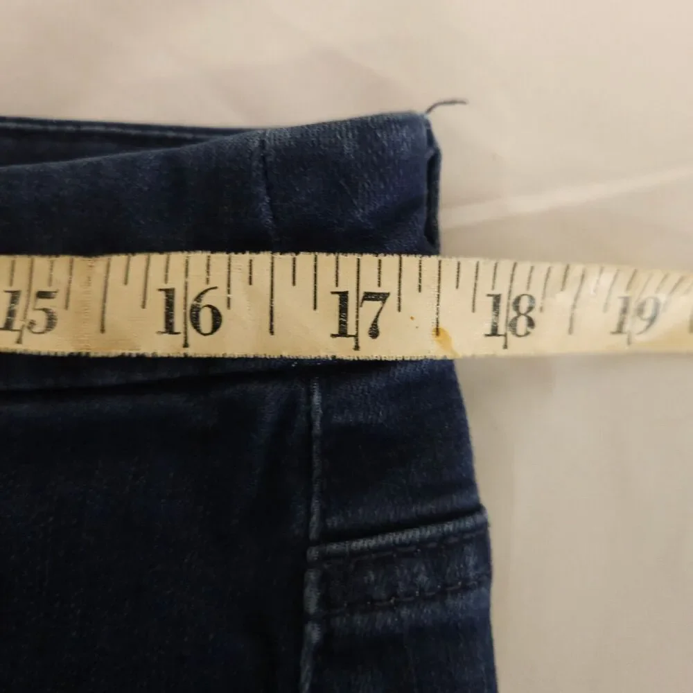 Chicos High Waist Ankle Cropped Jeans Womens 2/12 Blue Distressed 35x26 - Picture 5 of 7